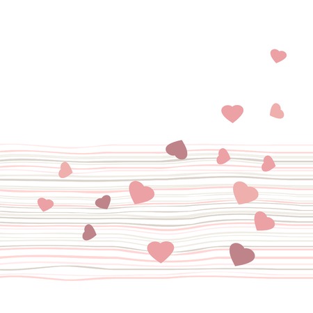 Colored hearts in a mosaic, pattern のイラスト素材