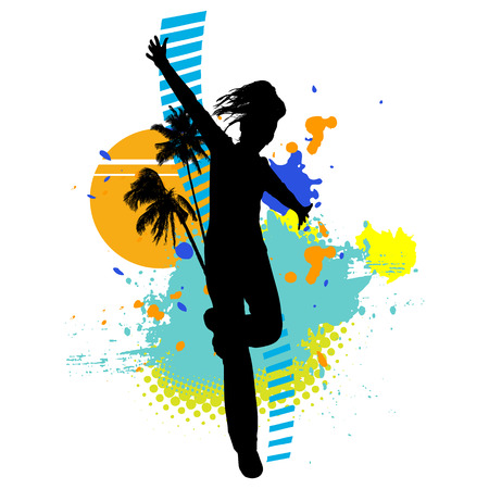 Lots of people, woman, menのイラスト素材