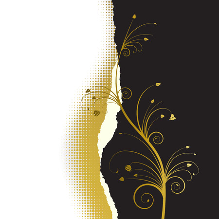 Floral Background, ornament, leavesのイラスト素材