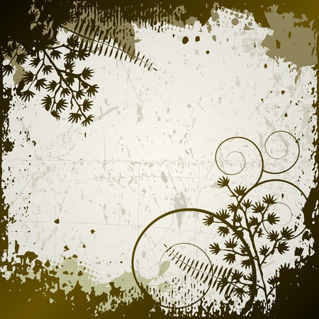 floral background, leavesのイラスト素材