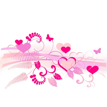 valentine background with space for textのイラスト素材