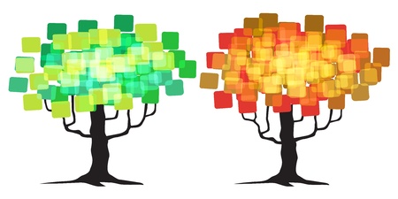 Abstract tree - graphic elementのイラスト素材