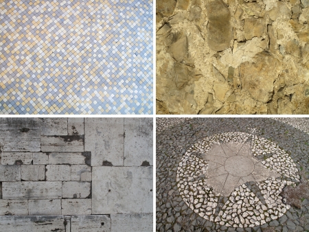 Background of stone  Set of 4 elementsの写真素材