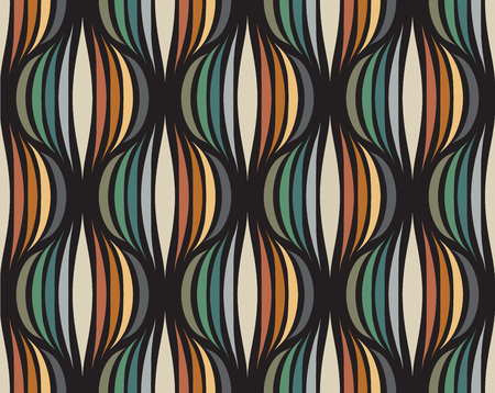 Retro repetitive wallpaper - Vintage vector patternのイラスト素材
