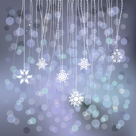 Card with christmas decorations vector illustrationのイラスト素材