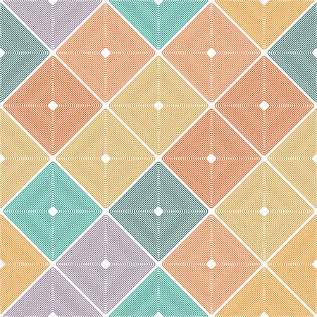Seamless pattern modern stylish texture. Repeating geometric tiles with rhombuses. Illustration bitmapの写真素材