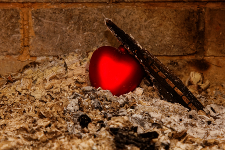 heart in ashesの写真素材