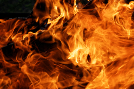 Fire flames backgroundの写真素材