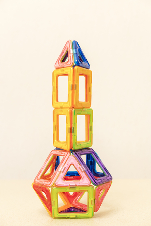 magnetic constructor. Rocketの写真素材