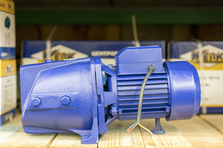 Electric ejector pump in the storeの写真素材