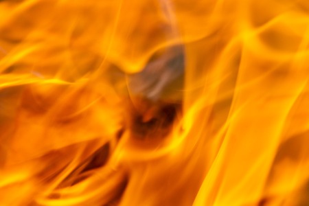 Burning flame close-up view. blurry.の写真素材