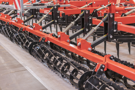 Agricultural machinery for soil cultivation.の写真素材