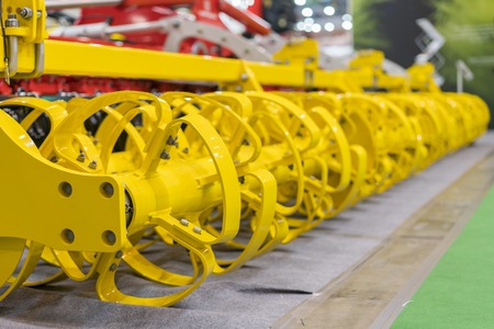 Agricultural machinery for soil cultivationの写真素材