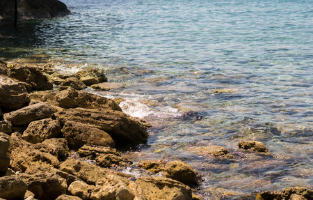 Rocks on tropical beach