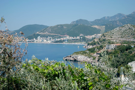 Sveti Stefan, small island in Budva, Montenegro.の写真素材