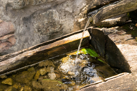 Mountain water springの写真素材