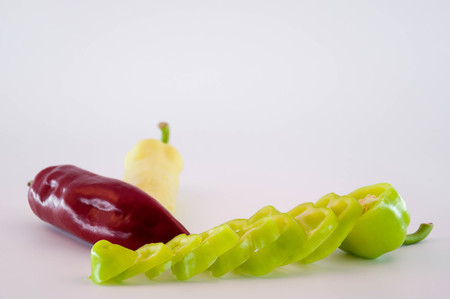 Colorful peppersの写真素材