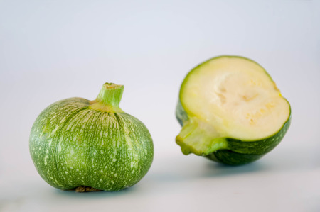 Zucchini with slicesの写真素材