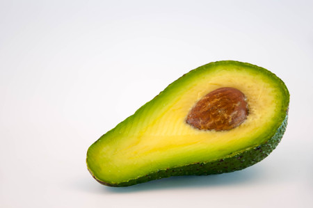 Fruit: Avocado Isolated on White Backgroundの写真素材
