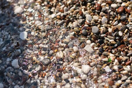 Pebbles on the beachの写真素材