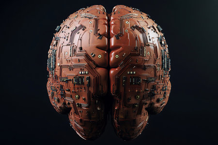 Artificial intelligence brain digital mind electronic circuit concept.の写真素材