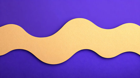 Abstract background made of yellow and purple paper with copy space for text