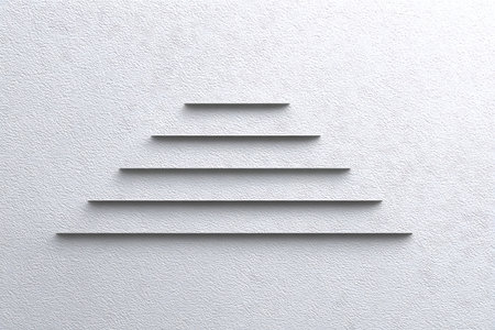 White wall with stairs on it, closeup. Space for textの写真素材