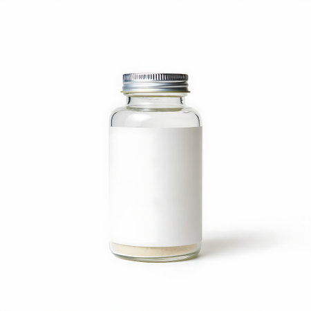 Bottle isolated on white background, clipping path included.の写真素材