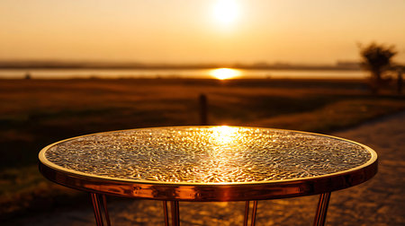 Table Top And Blur Nature of the Background.For montage product displayの写真素材