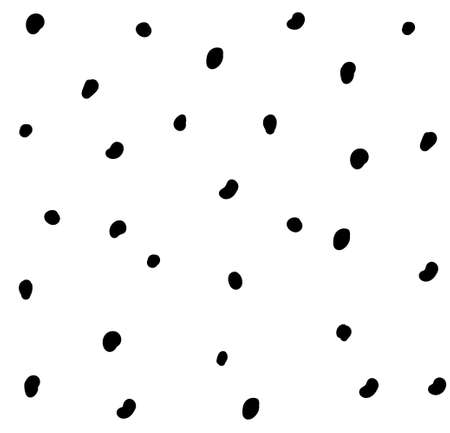 Pattern with black dots on white background. Vector modern illustrationのイラスト素材