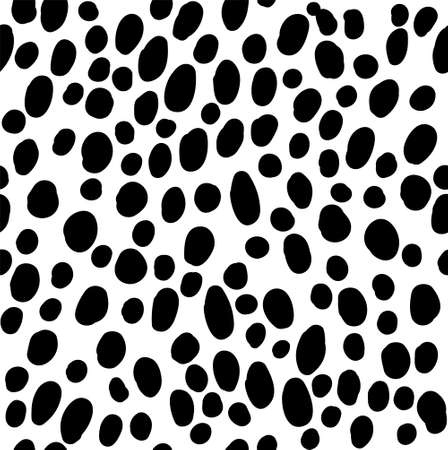 Seamless black and white animal skin textureのイラスト素材