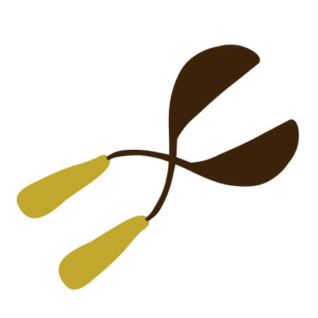 Secateurs isolated on white background. Vector illustrationのイラスト素材