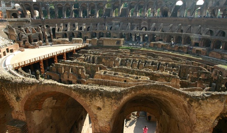 Inside the Roman Colosseumのeditorial素材