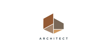 Apartment logo design with creative line style Premium Vectorのイラスト素材