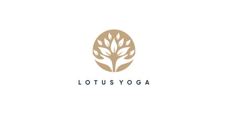 Lotus logo design with creative modern concept Premium Vectorのイラスト素材