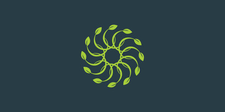 Nature design with creative simple concept Premium Vectorのイラスト素材