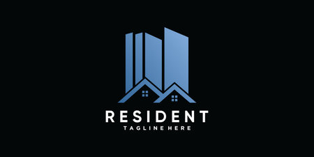 Real estate icon logo design template for business company Premium Vectorのイラスト素材