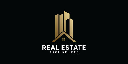 Real estate icon logo design template for business company Premium Vectorのイラスト素材