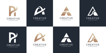 Letter logo Premium Vectorのイラスト素材