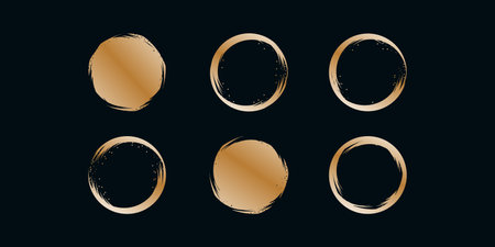 Brush logo collection with abstract styleのイラスト素材
