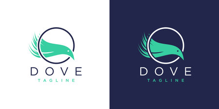 Dove logo design with modern unique styleのイラスト素材