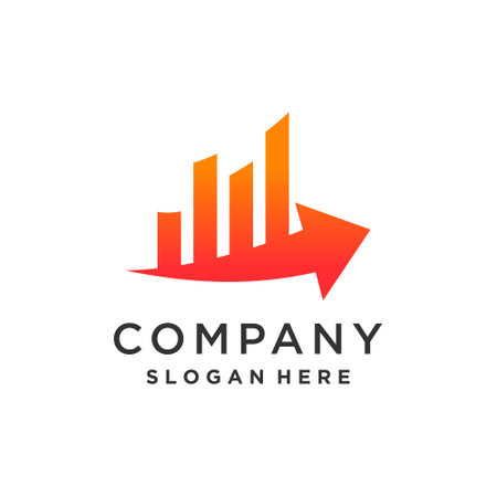 Investment logo vector with modern creative ideaのイラスト素材