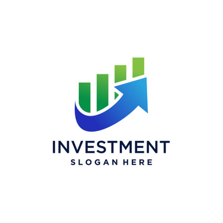 Investment logo vector with modern creative ideaのイラスト素材