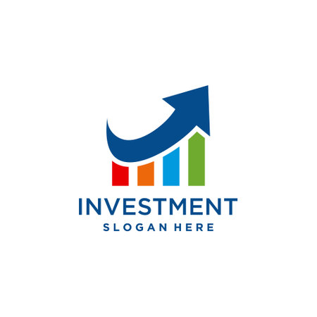 Investment logo vector with modern creative ideaのイラスト素材