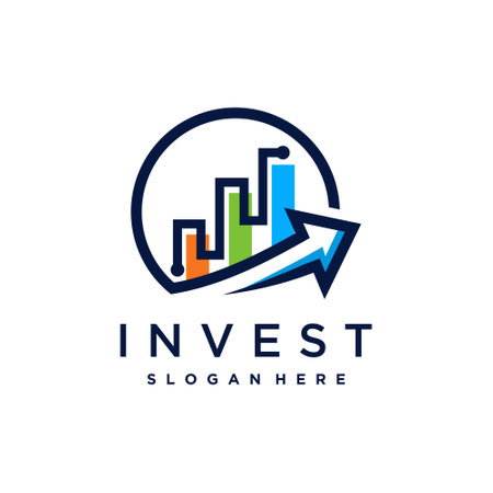 Investment logo vector with modern creative ideaのイラスト素材