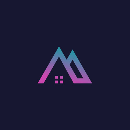 House with modern abstract concept logo designのイラスト素材