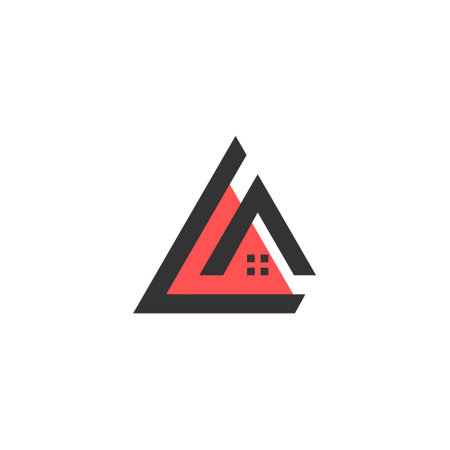 House with modern abstract concept logo designのイラスト素材