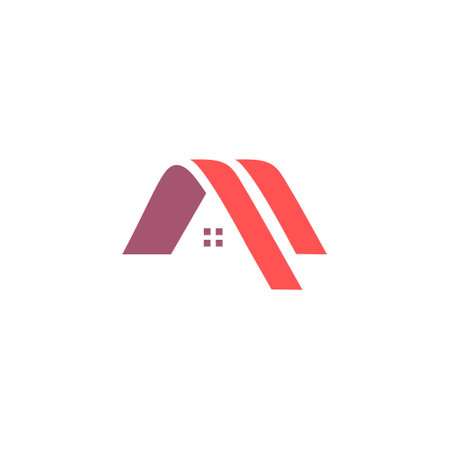 House with modern abstract concept logo designのイラスト素材