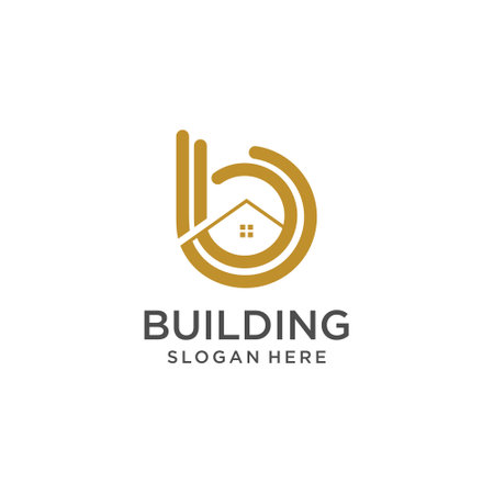 Building logo idea with modern conceptのイラスト素材