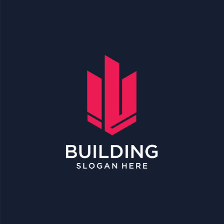 Building logo idea with modern conceptのイラスト素材